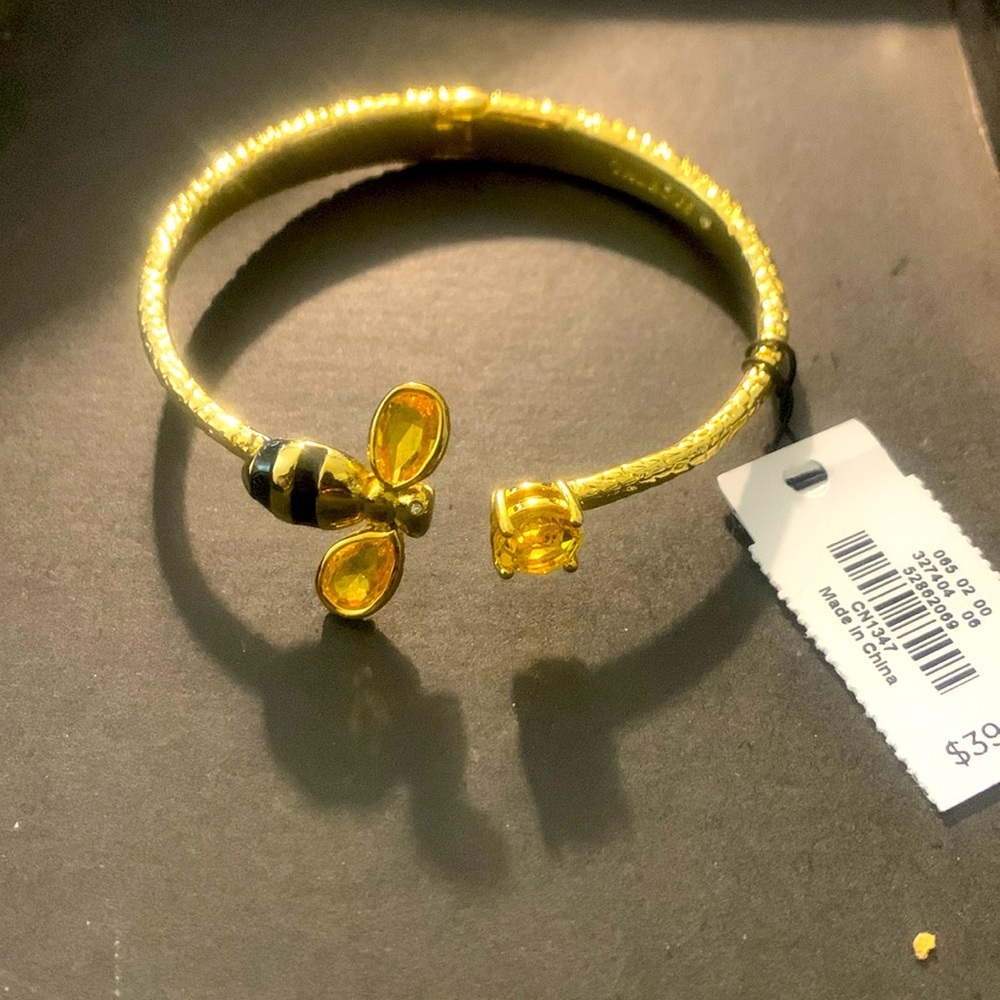 Talbots Gold bumblebee bracelet hinged